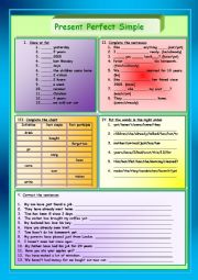 English Worksheet: Present Perfect Simple