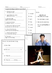 English Worksheet: Similies