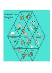 Puzzle tangram Animals