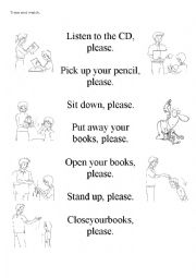 English Worksheet: Classroom Language
