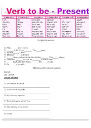 English Worksheet: Verb to be Review