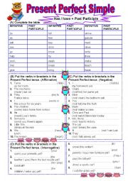 English Worksheet: Present perfect simple