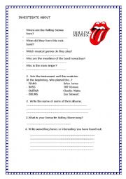 English Worksheet: Rolling Stones
