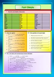 English Worksheet: Past Simple