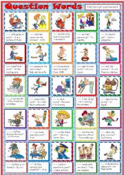 English Worksheet: Question Words