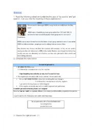 English Worksheet: used to rules and activity