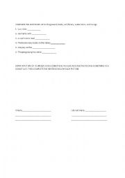English Worksheet: examen de ingles