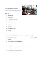 English Worksheet: Vancouvers Little Japan