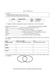 English Worksheet: Used to / Didnt use to