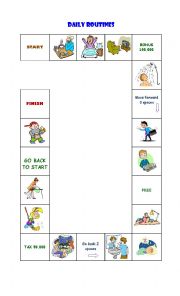 English Worksheet: Daily Routine  