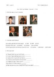 English Worksheet: HIMYM Pilot Activities