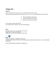 English Worksheet: Wimpy Kid