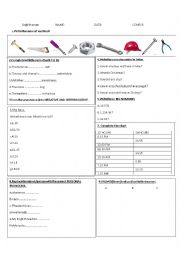 English Worksheet: TECHNICAL ENGLISH EXAM