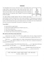 English Worksheet: Short story: Peter Pan