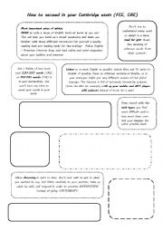 How to succeed in your Cambridge Exam FCE / CAE