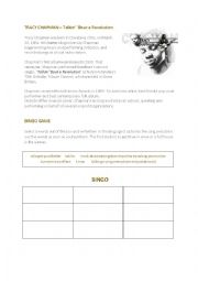 Tracy Chapman - Talkin About a Revolution Worksheet