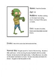 English Worksheet: Terrifying creature profiles