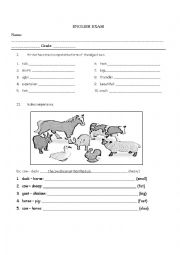 English Worksheet: Comparative - Exam