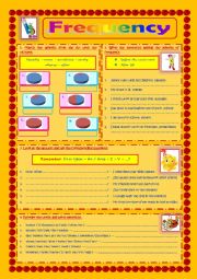 English Worksheet: Frequency