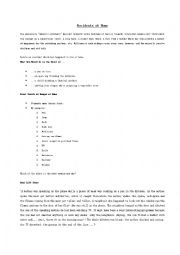 English Worksheet: Accidents at home