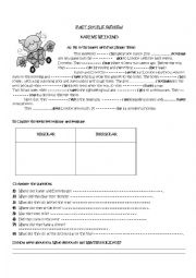 English Worksheet: past simple regular and iirregular verbs