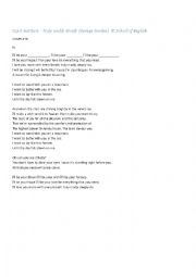 English Worksheet: SONG: SAVAGE GARDEN