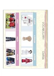 English Worksheet: Vocabulary-Clothes