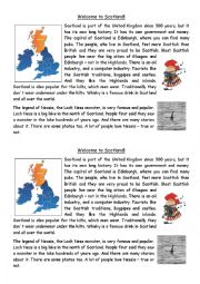 English Worksheet: Welcome to Scotland!