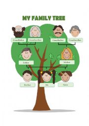 English Worksheet: Family Tree