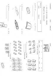 English Worksheet: Classroom Objects