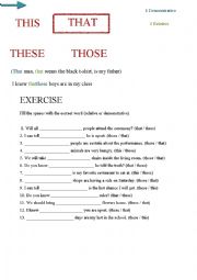 English Worksheet: THAT (relative and demonstrative)