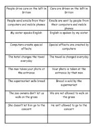 Present Passive Voice Memogame