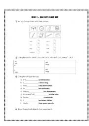 English Worksheet: Have got / Has got