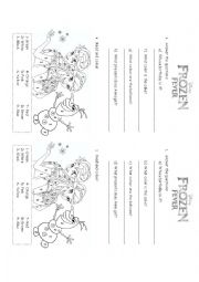 English Worksheet: Frozen Fever