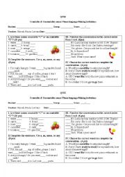 English Worksheet: Countable and Uncountable Quiz