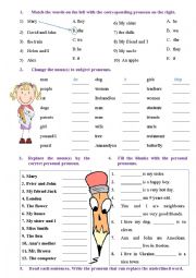 Personal Pronouns Subject