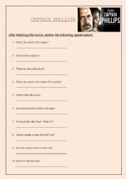 English Worksheet: Captain Phillips