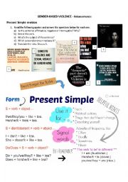 English Worksheet: Gender-based violence (revision of Simple Present)