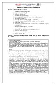 English Worksheet: The theory of everything - Worksheet