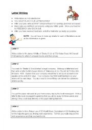 English Worksheet: Letter writing