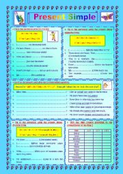 English Worksheet: Present Simple