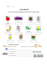 English Worksheet: Happy street 2 Unit 1 test