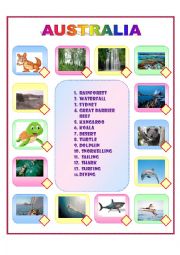 English Worksheet: AUSTRALIA