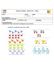 diagnostic test for 1st grade