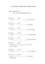 English Worksheet: Possessive Case