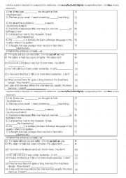 Comparative structures for Intermediate level