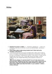 English Worksheet: Human rights - child labour