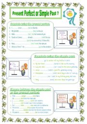 English Worksheet: Present Perfect or Simple Past?