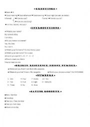 English Worksheet: Greetings