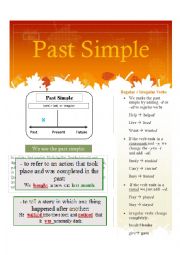 English Worksheet: Past Simple Rules